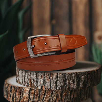 Omax Tan  Genuine Leather Premium Belts for men BLTBTL022