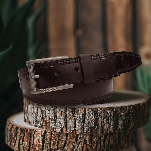 Omax Brown Genuine Leather Premium Belts for men BLTBTL029