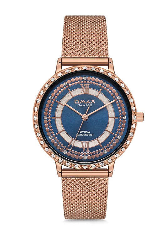 Omax Analog Blue Dial Women Watch - SPM02R48I