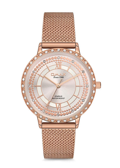 OMAX Analog Brown Dial Watch for Women - SPM02RP8I