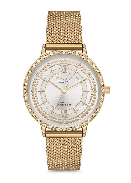 OMAX Analog Silver Dial Women’s Watch - SPM02G61