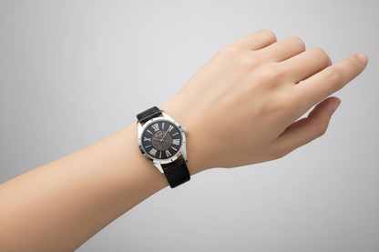 Omax Women's Black Dial Analog Watch – Elegant, Quartz, Daily Wear