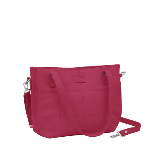 Omax Maroon Genuine Leather Handbag Bag LTHRL06