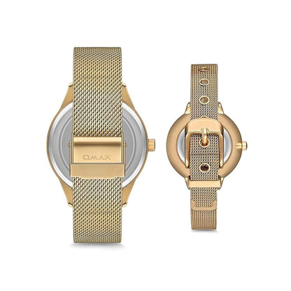 Omax Couple Watch Pair – Timeless Anniversary Gift for Him & Her BCCOM08