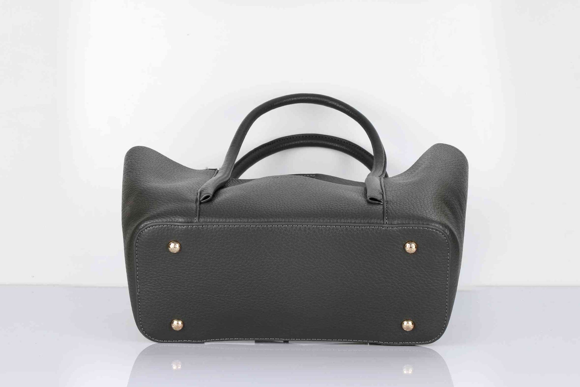 Black Handbag for Women with Matching Pouch – OMAX OMB-403 PU Leather Tote Bag - detail view 3