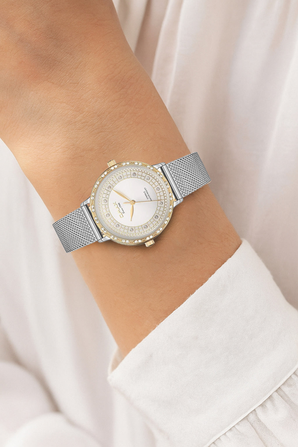 OMAX Analog Silver Dial Women’s Watch - SPM01T66I