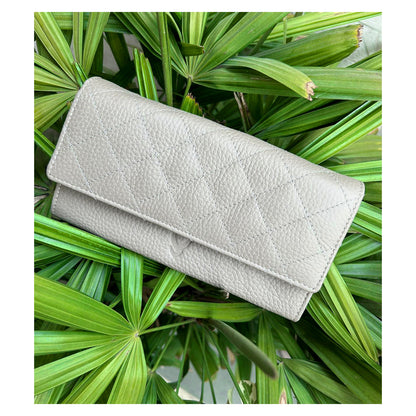 Boshek Wooven Real Leather Ladies multipurpose clutch - FWL102