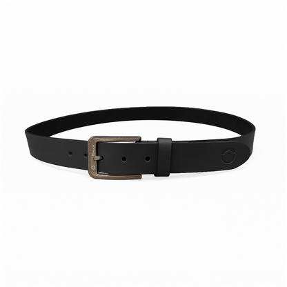 Omax Black Glossy Genuine Leather Premium Belts for men BLTBTL034