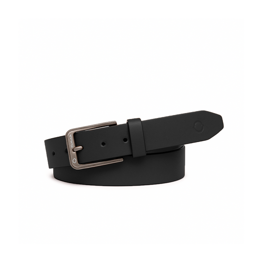 Omax Black Glossy Genuine Leather Premium Belts for men BLTBTL034