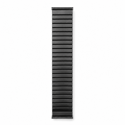 OMAX Stainless Steel Stretchable Elastic Solo Metal Chain Strap Band 49mm / 46mm / 45mm / 44mm Compatible with i Watch Ultra Series 10 9 8 7 6 5 SE 4 Black Strap-FMS120