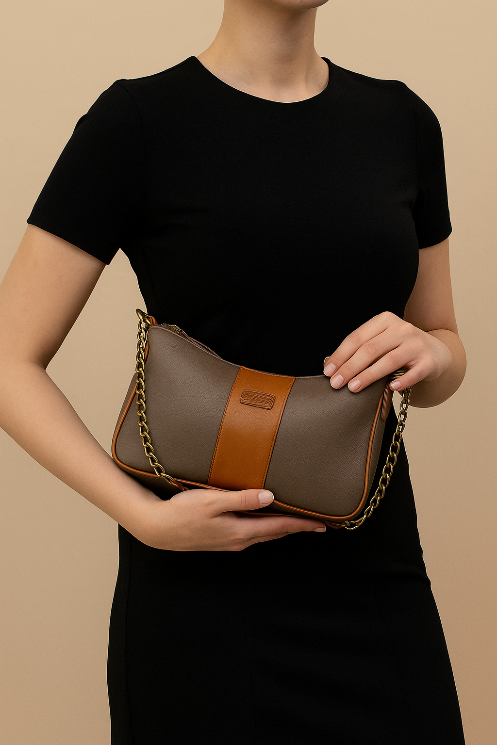 Omax Brown Full-Grain Genuine Leather Styles Branded Satchels Handbags & Shoulder Sling Bags, Ladies Purse for Women-LTHRL8