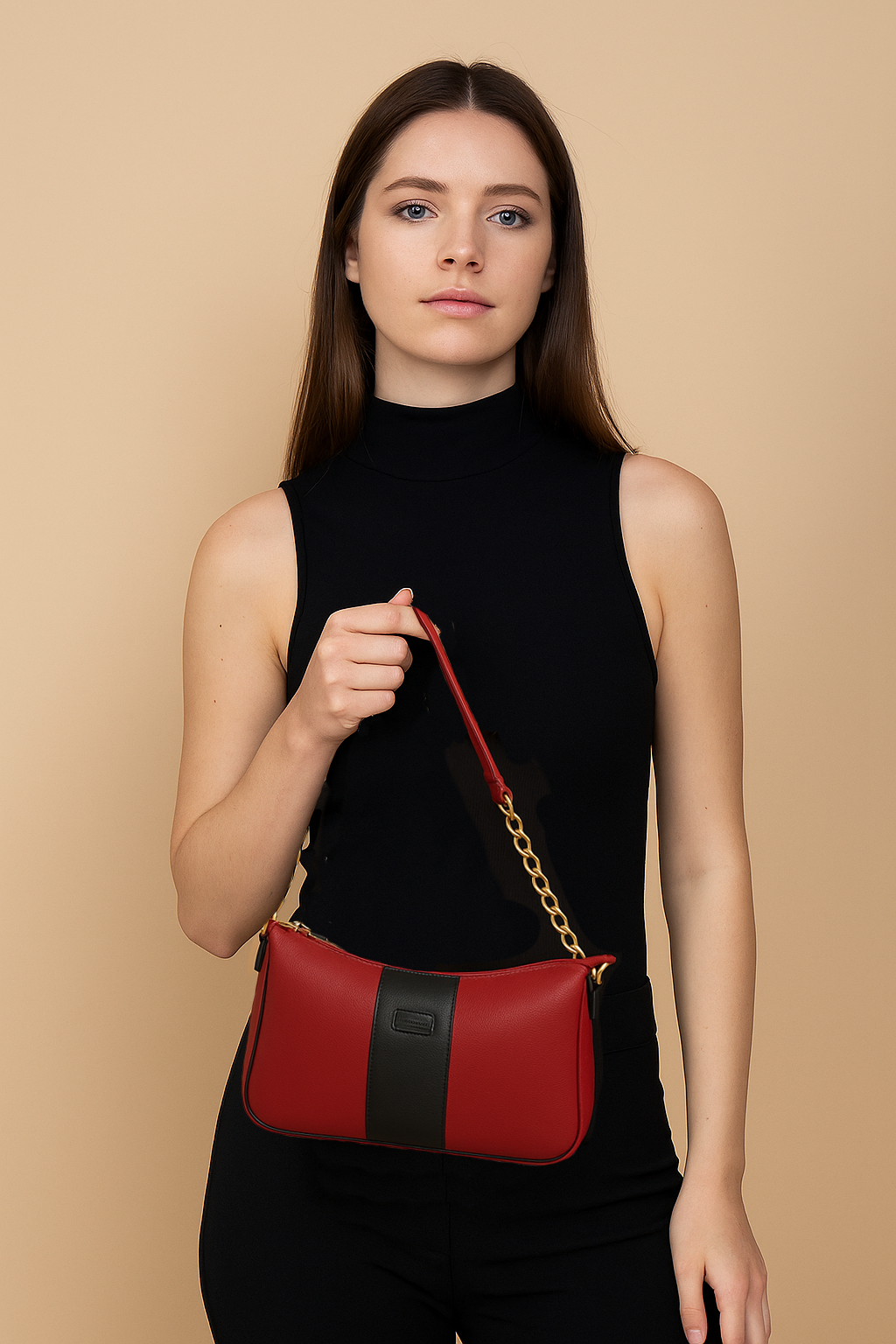 Omax Dark Red Full-Grain Genuine Leather Styles Branded Satchels Handbags & Shoulder Sling Bags, Ladies Purse for Women-LTHRL8