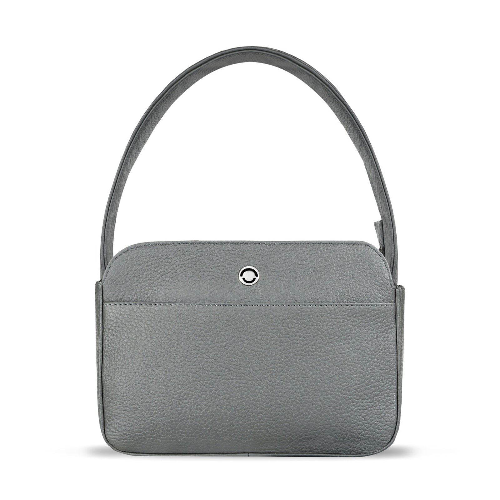 Omax Grey Color Genuine Leather Mini Satchel Handbag for Women FL21