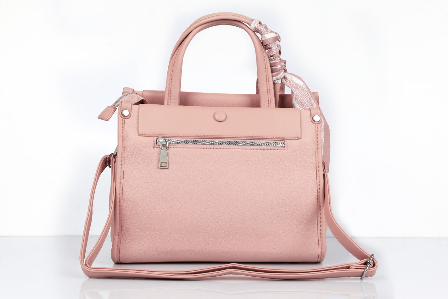 Omax FL536 Blush Pink Handbag – Side Profile View