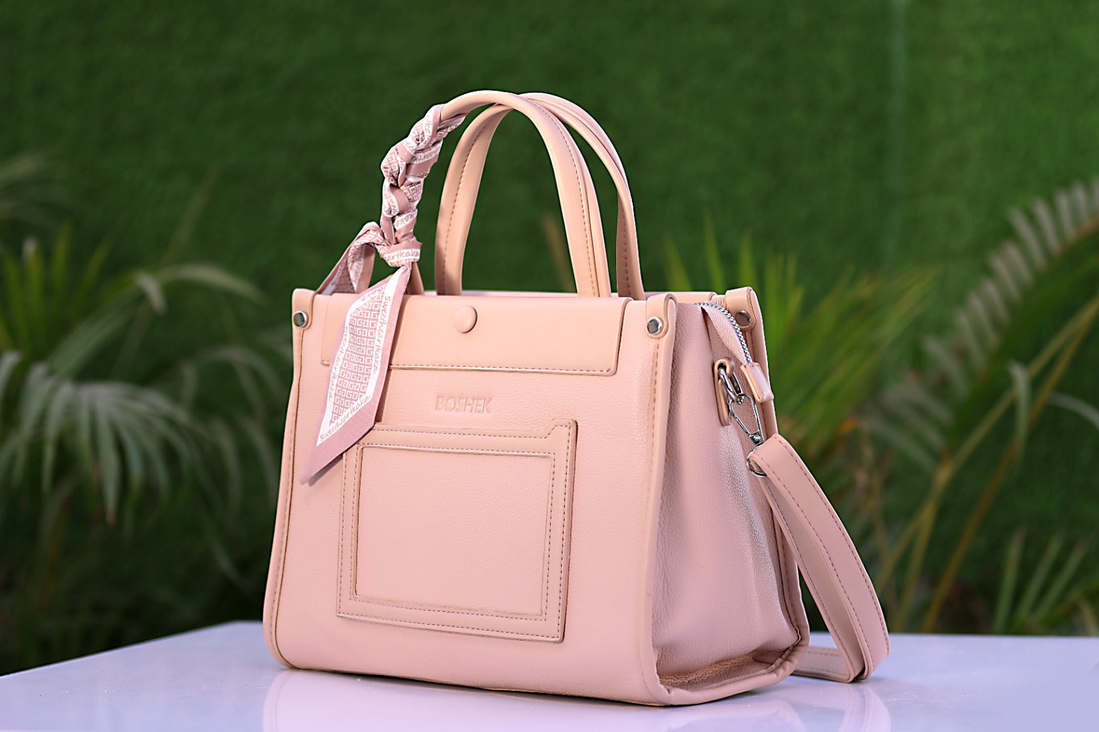 Omax FL536 Blush Pink Structured Bag – Gift Occasion Shot