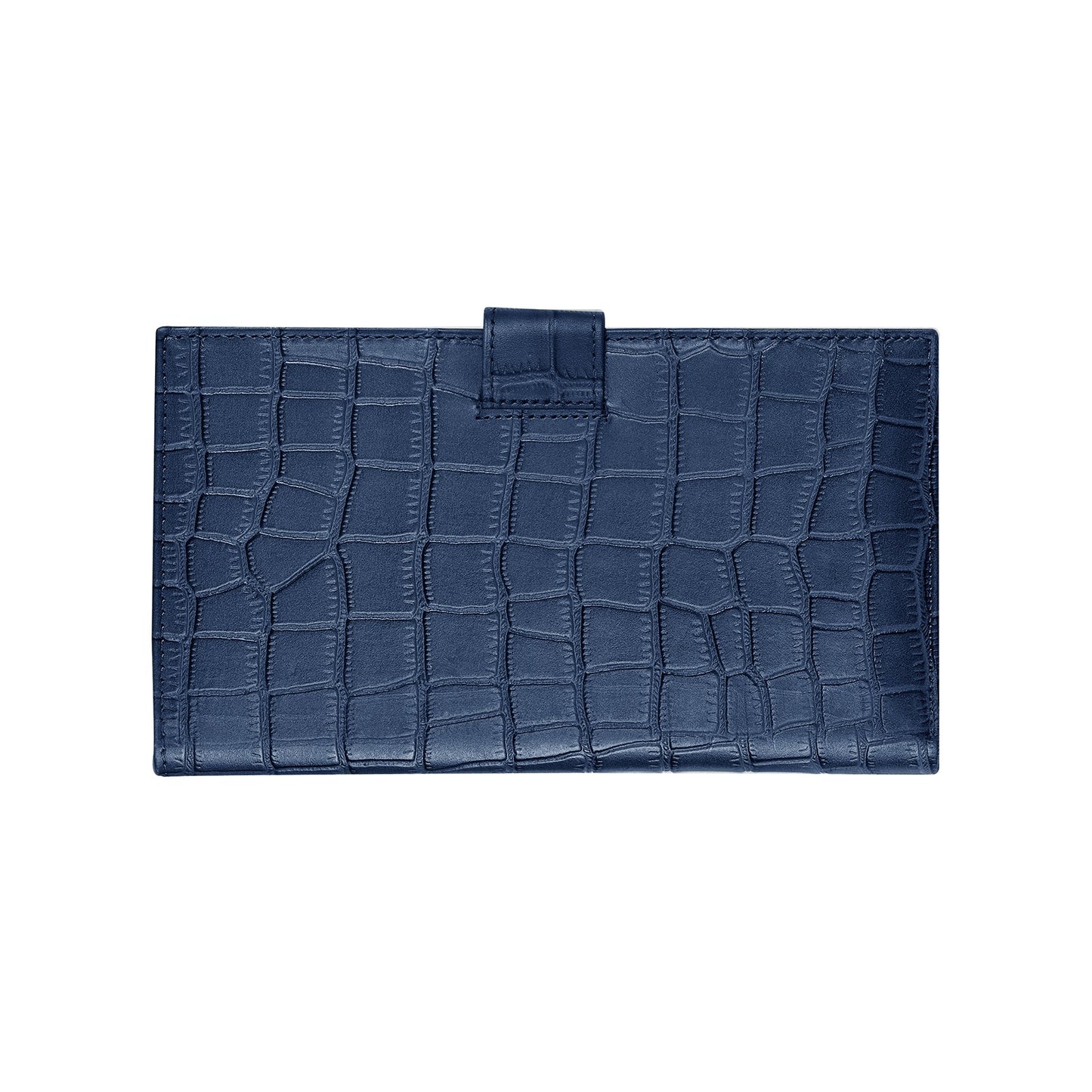 Boshek Blue Croco Leather Womens Clutch - FWL101