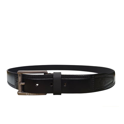 Omax Black Genuine Leather Premium Belts for men BLTBTL023