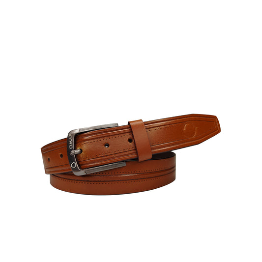 Omax Tan  Genuine Leather Premium Belts for men BLTBTL024