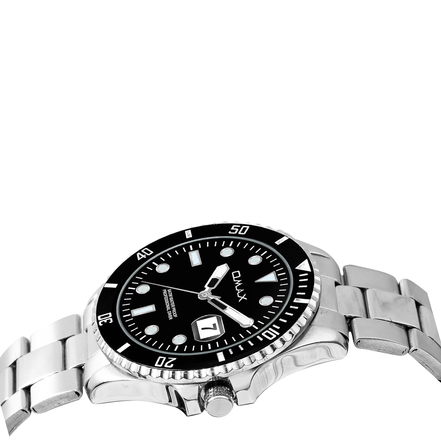 Omax Blu Stainless Steel Watch for Men SS200