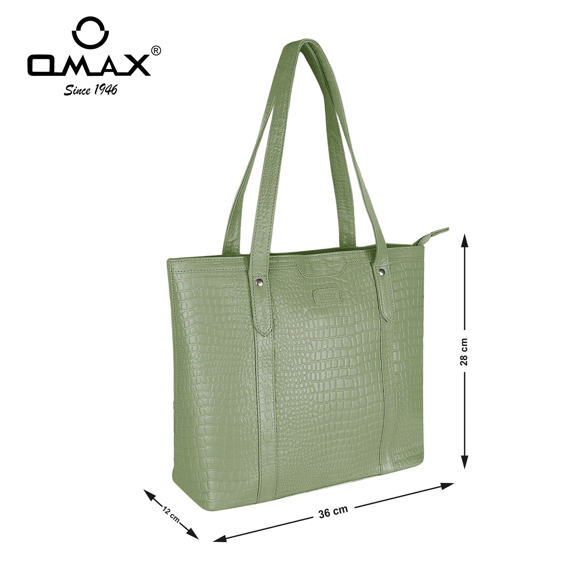 Buy Boshek Stylish Real Leather Tote Shoulder Handbag for Women – Omax