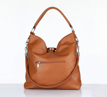 Brown Vegan Leather Handbag for Women – OMAX OMB-402 Shoulder & Sling Bag