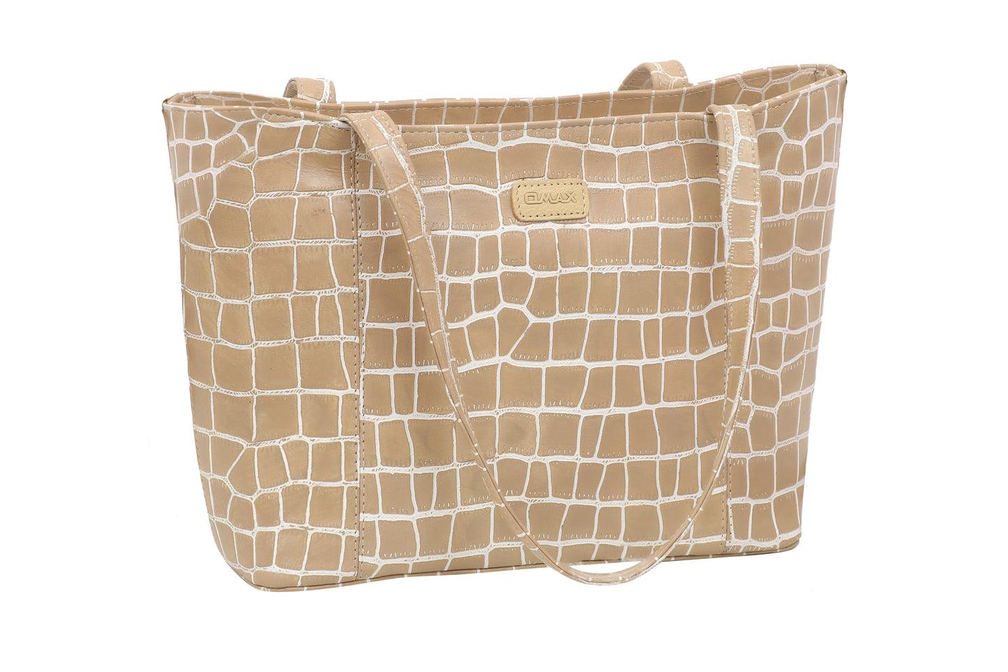 Omax Olive Croco Genuine Leather Hand Bag LTHRL07