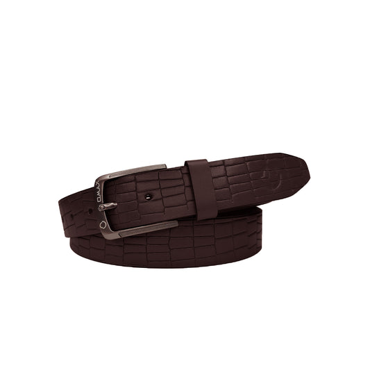 Omax Brown  Genuine Leather Premium Braided  Belts for men BLTBTL026