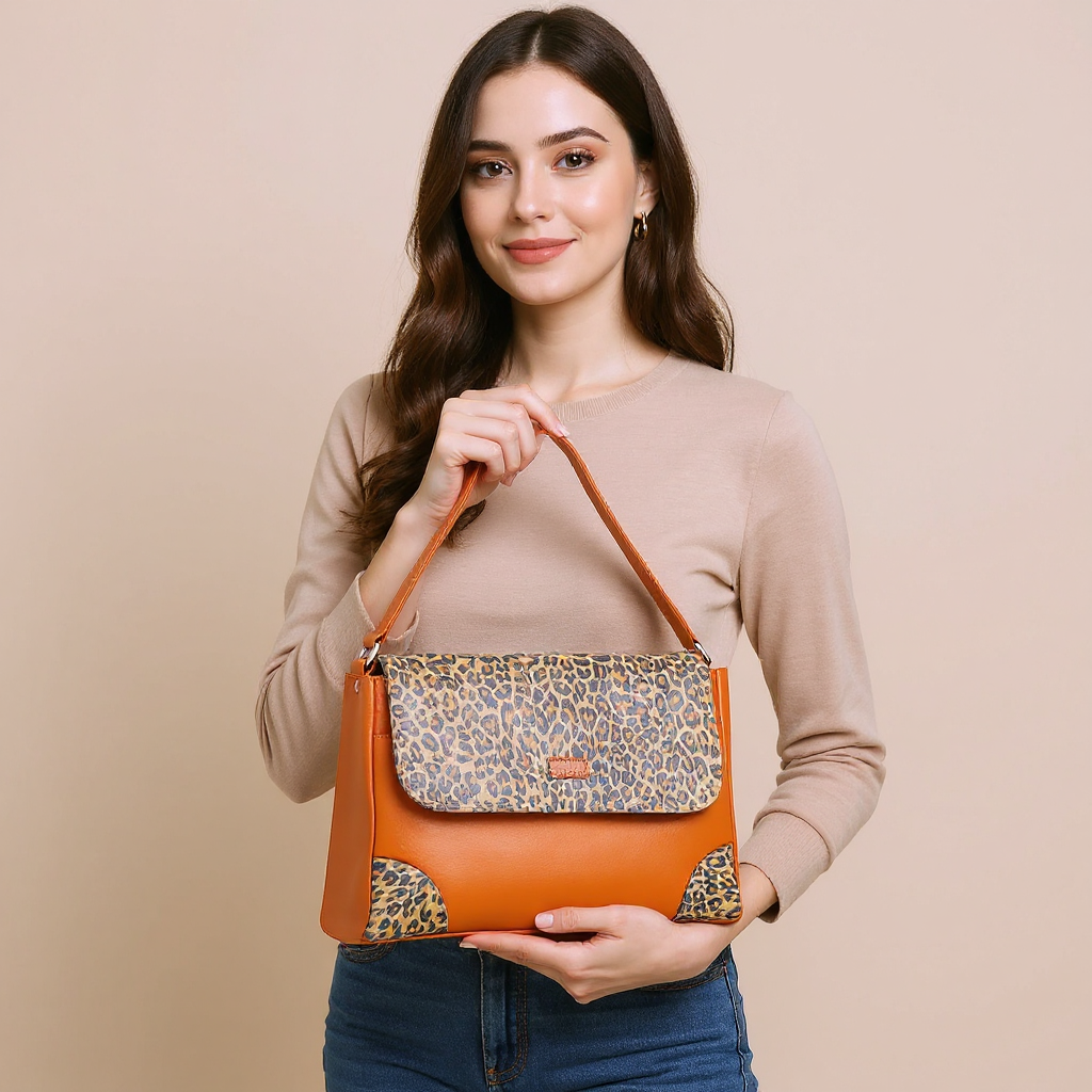 Omax Genuine Leather Handbag for Women