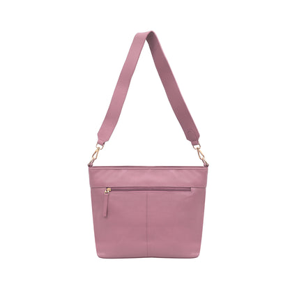 Omax Pink Genuine Leather Sling Bag