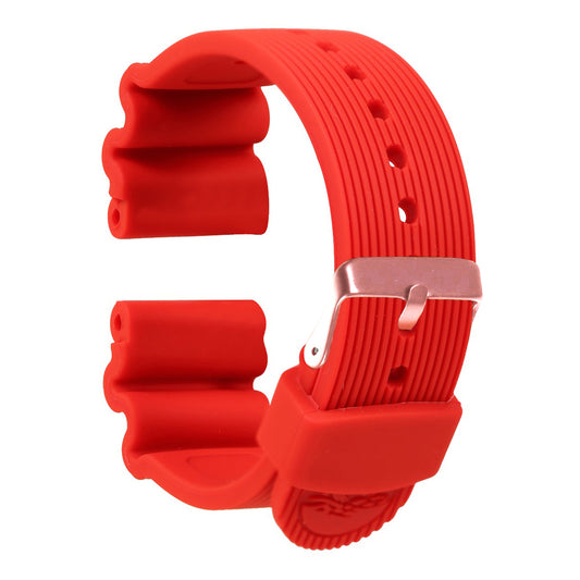 Omax Orange Silicone Smart Watch Replacement Band Universal Strap Compatible with All Brands Watch FSS14