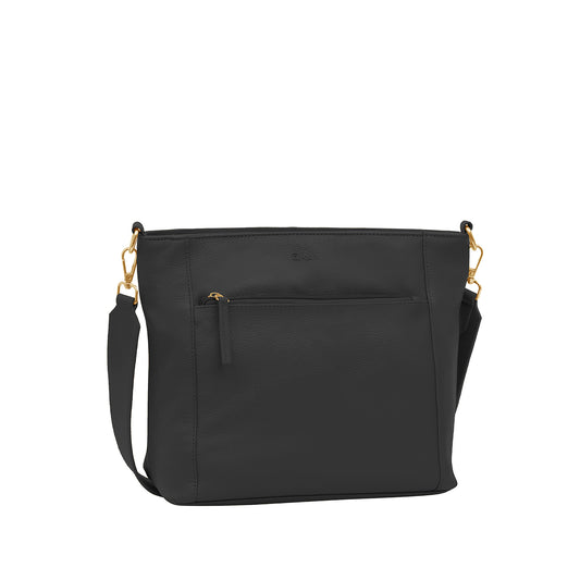 Omax Black Soft Genuine Leather Top Handle Satchel Handbags & Shoulder Bags for Women LTHRL2
