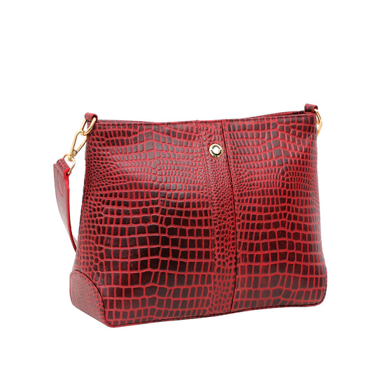 Omax Genuine Leather  Hand Bag for Women