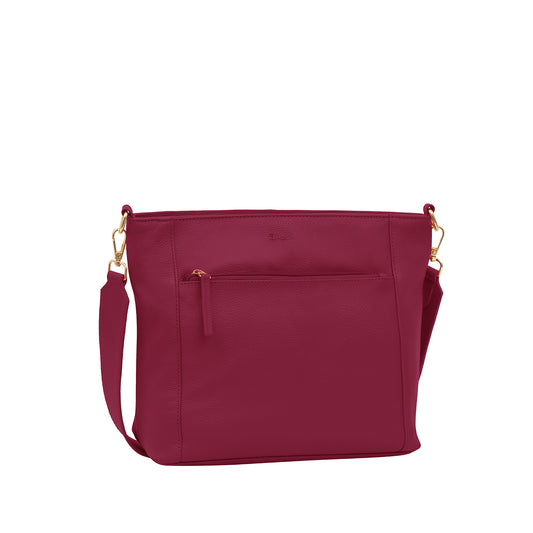 Omax Maroon Soft Genuine Leather Top Handle Satchel Handbags & Shoulder Bags for Women LTHRL2