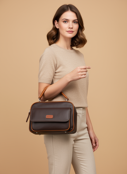 Omax Genuine Leather Handbag for Women