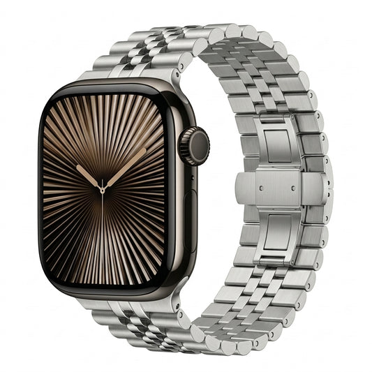 Omax FMS105 All Steel Stainless Steel Apple Watch Strap – 38mm 40mm 41mm