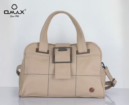 Beige Handbag for Women – OMAX F01 PU Leather Shoulder & Sling Bag
