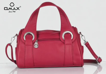 Red Handbag for Women – Soft PU Leather Shoulder & Sling Bag with Ring Handle | Omax S01