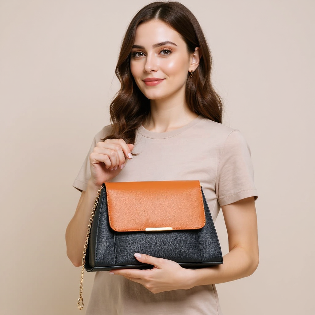 Omax Genuine Leather Sling Bag for Women