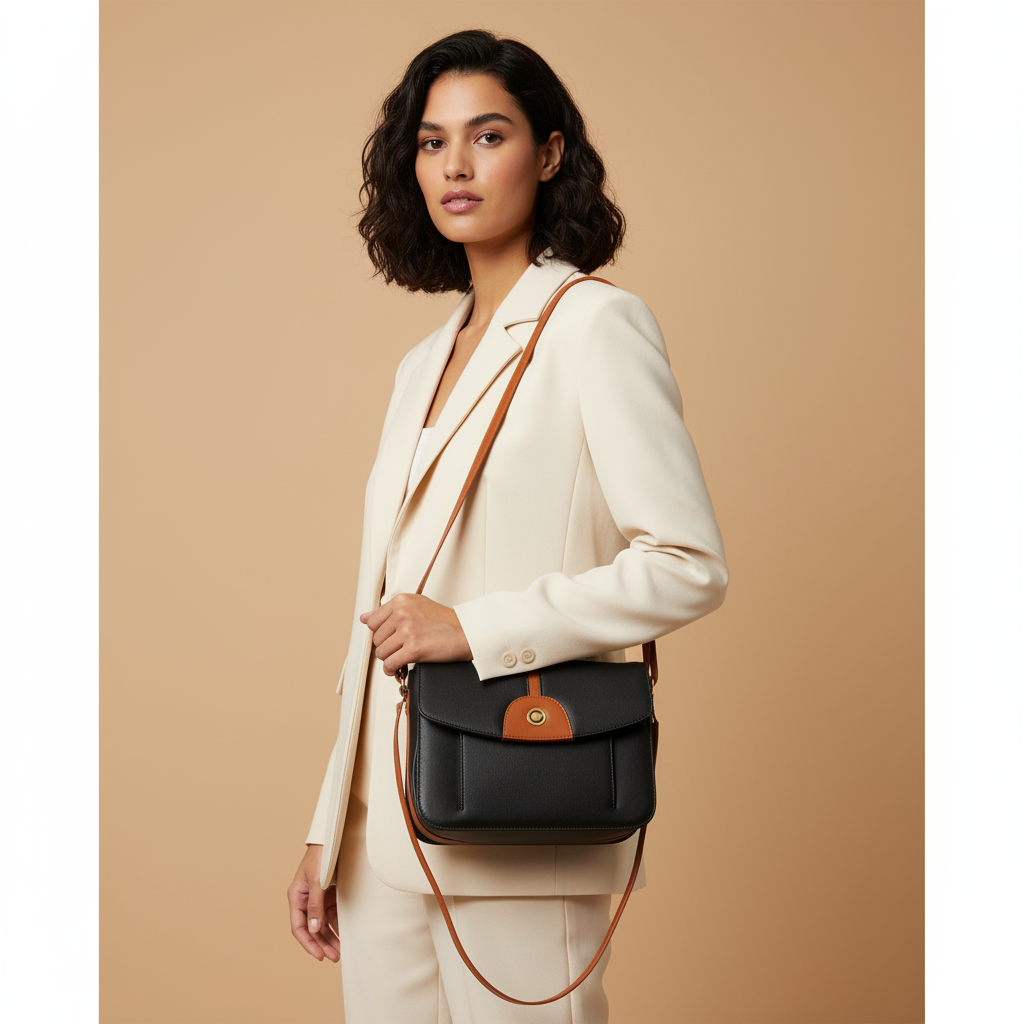 Omax Genuine Leather Sling Bag for Women