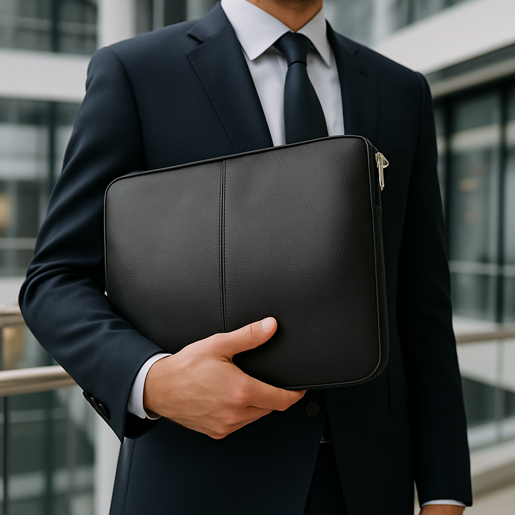 Omax Genuine Leather Tablet,Laptop Sleeve Case Cover without Handle and Strap Slim laptop Hand Bag for Men Women